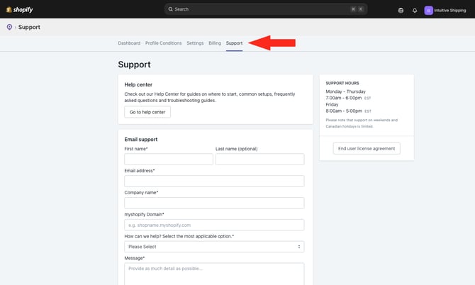 ASP - Menu Support