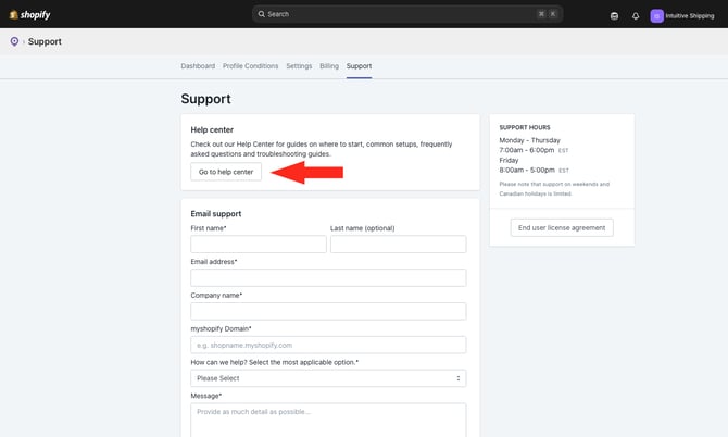ASP - Support - Go To Help Center